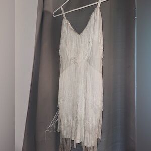 White Flapper Style Dress